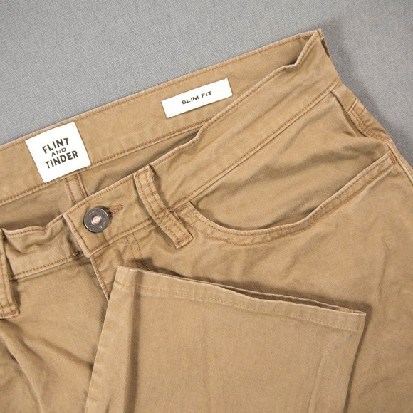 flint and tinder Other - Flint and Tinder Slim Fit Pants Men Chino Straight Huckberry 32x30